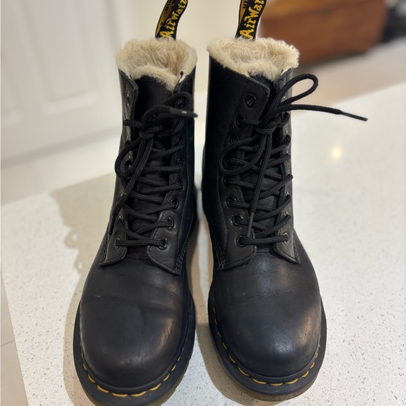 Dr Martens 1460 Serena Faux Fur Lined Boots - Picture 4 of 14